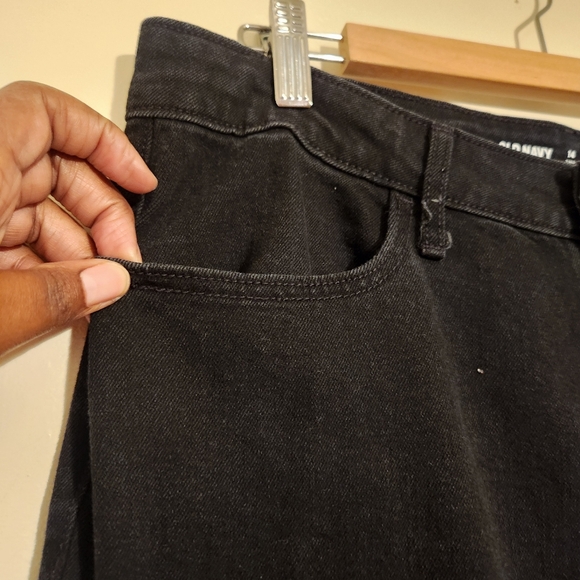 Old Navy | Women's Classic Black Jack Wow Wide Leg Jeans (Size 14 Tall) - Picture 6 of 13